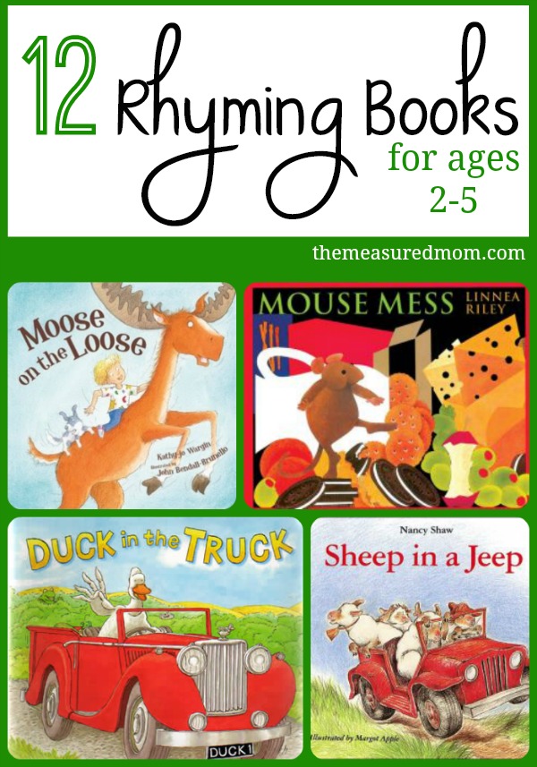 Rhyming Books for Toddlers & Preschoolers - The Measured Mom