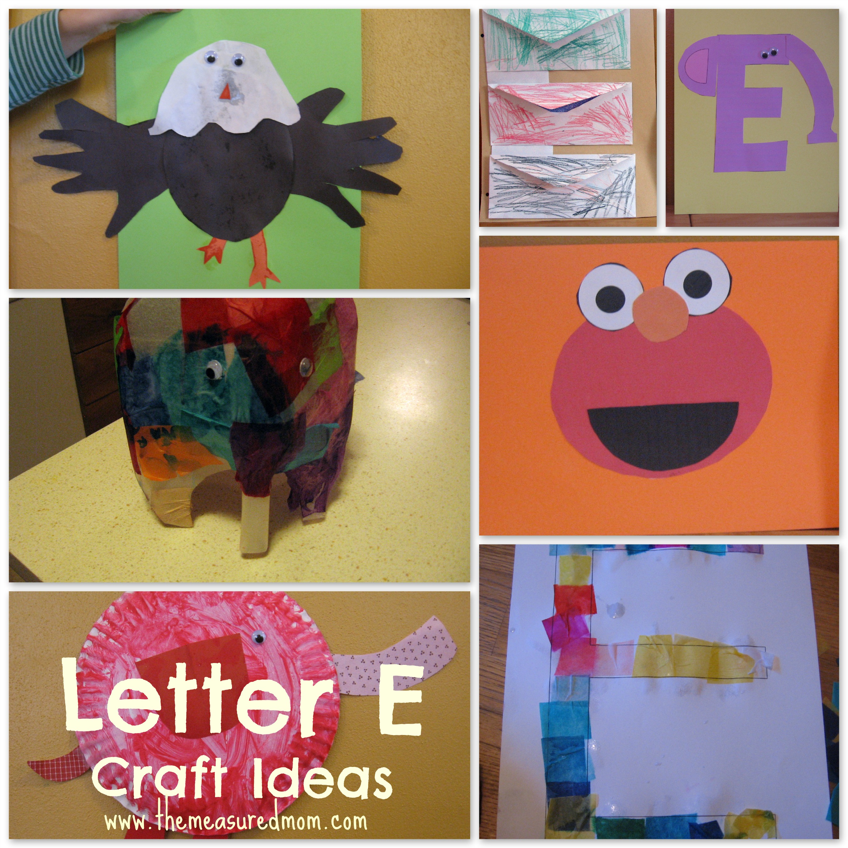 Letter E craft ideas - The Measured Mom