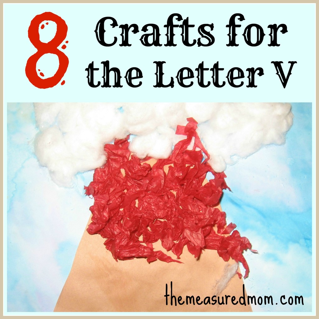 Look here for eight crafts for letter V!