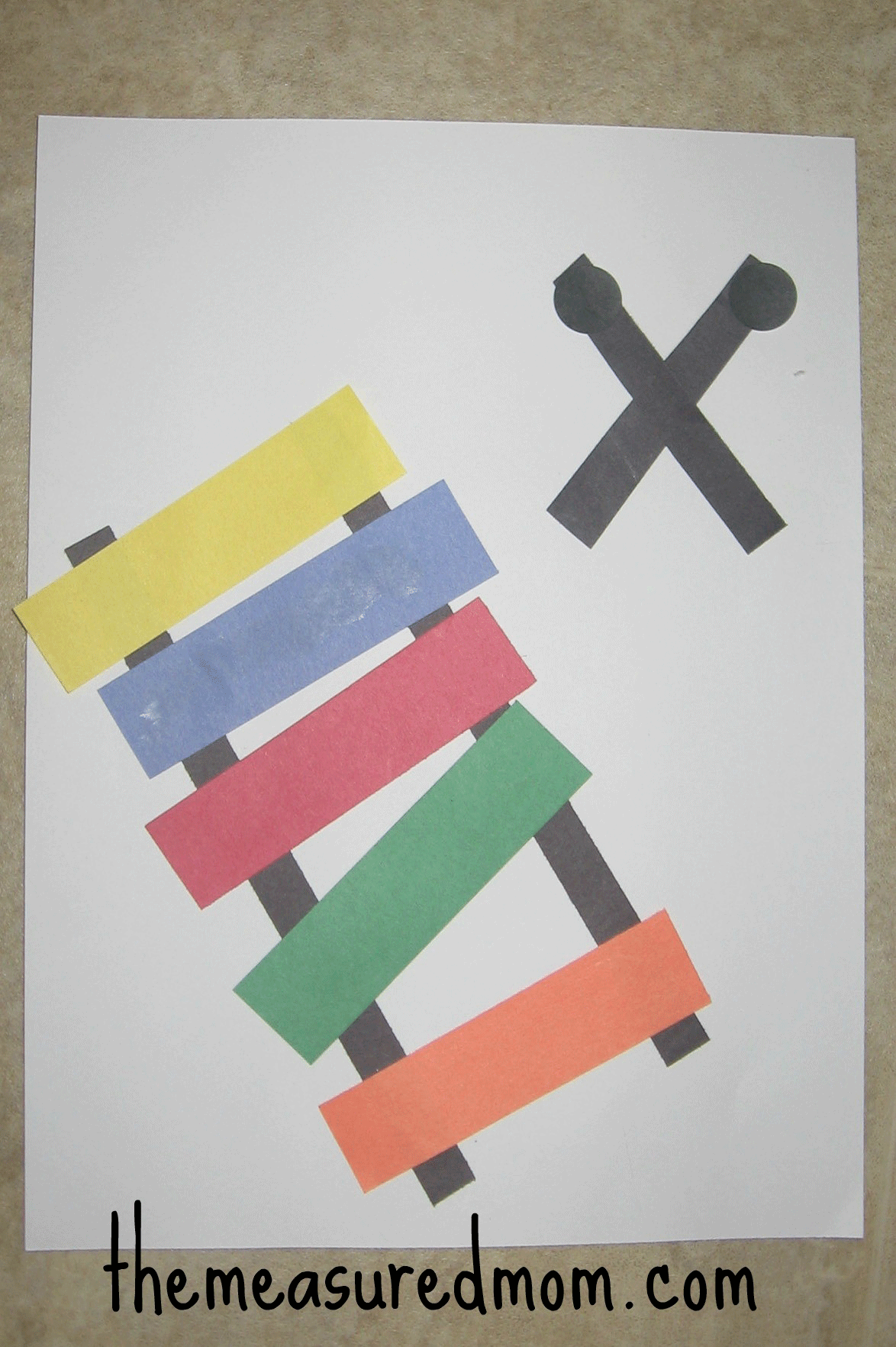 Letter X Craft- X Is For Xylophone Preschool Craft