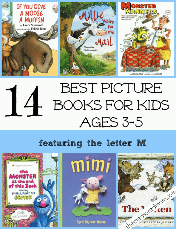 These picture books for preschoolers are great to read alongside your letter M activities. SO many hilarious books in this list!