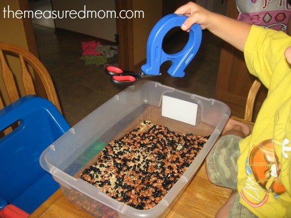 Check out our simple sensory fun for learning about magnets - just right for preschoolers and kindergartners!