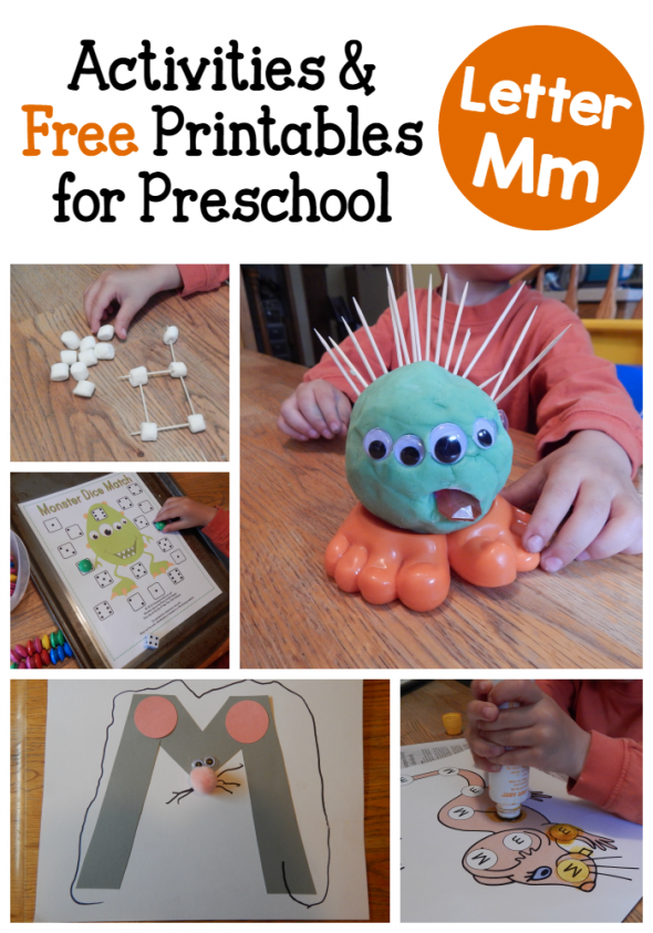 letter M activities for preschoolers