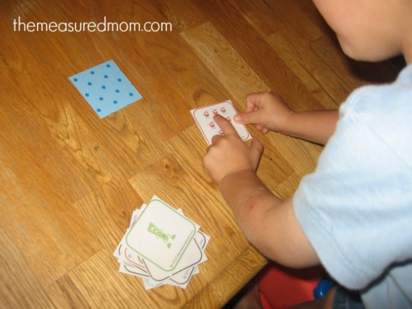 Help your preschooler learn to count groups up to 10 with this free monster memory game!