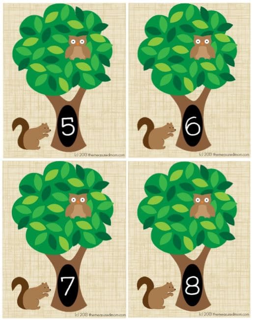Need something to help your preschooler practice counting 1-10? Get these great math mats from The Measured Mom!