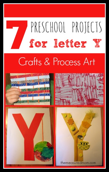7 Letter Y Crafts And Process Art For Preschoolers The Measured Mom