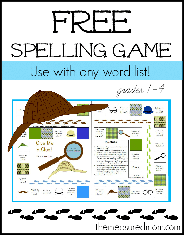 Free Spelling Game for Grades 1-4 - Use with any word list! - The
