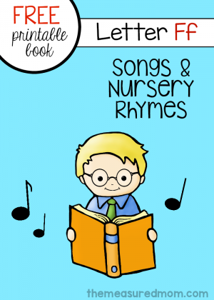 Letter F minibook: Rhymes & Songs