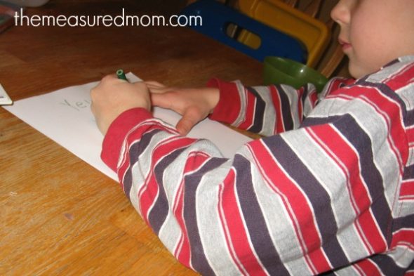 Teach children to write poetry with a simple color poem! Find a complete lesson at The Measured Mom.