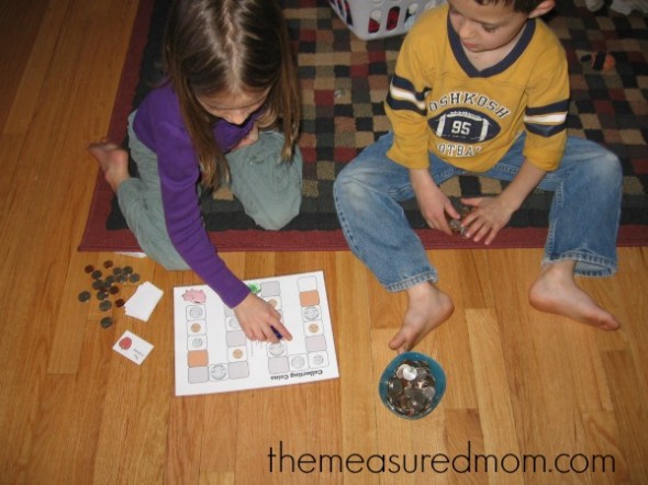 Teach the names of coins with this free printable game!