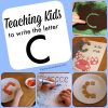 Writing the letter C - The Measured Mom