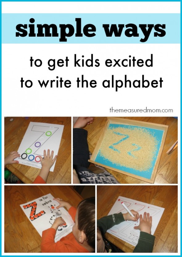 Simple Ways To Get Kids Excited To Write The Alphabet The Measured Mom