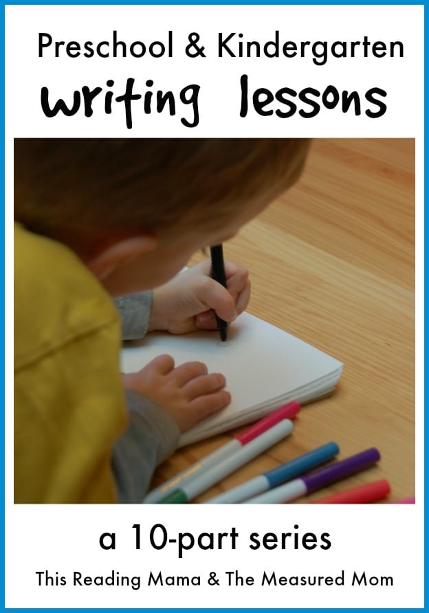 Preschool And Kindergarten Writing Lessons Series The Measured Mom 1021