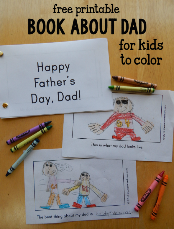 Looking for a homemade Father's day gift idea? This book about Dad was a big hit at our house! 