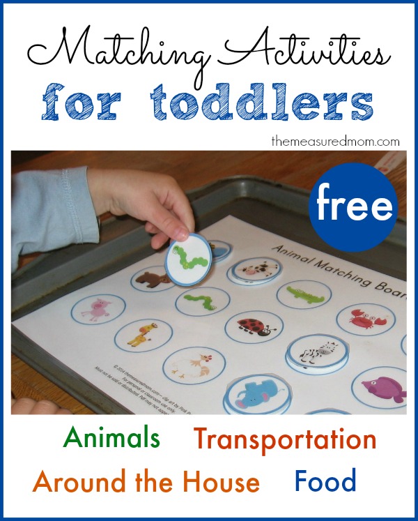 Printable Free Matching Activities For Toddlers The Measured Mom