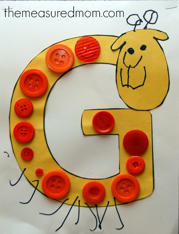 Simple Letter G Crafts for Toddlers and Preschoolers The Measured Mom