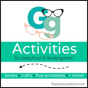 Letter G Activities - the measured mom