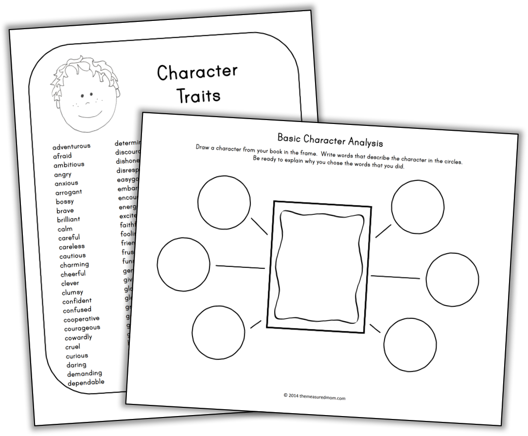 Character analysis worksheet - The Measured Mom