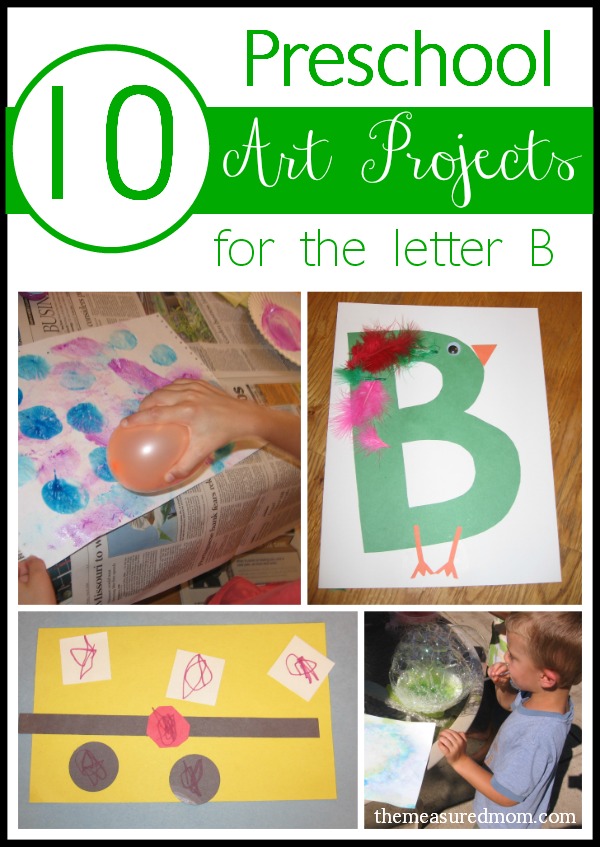 Letter B Art Projects for Preschoolers - The Measured Mom