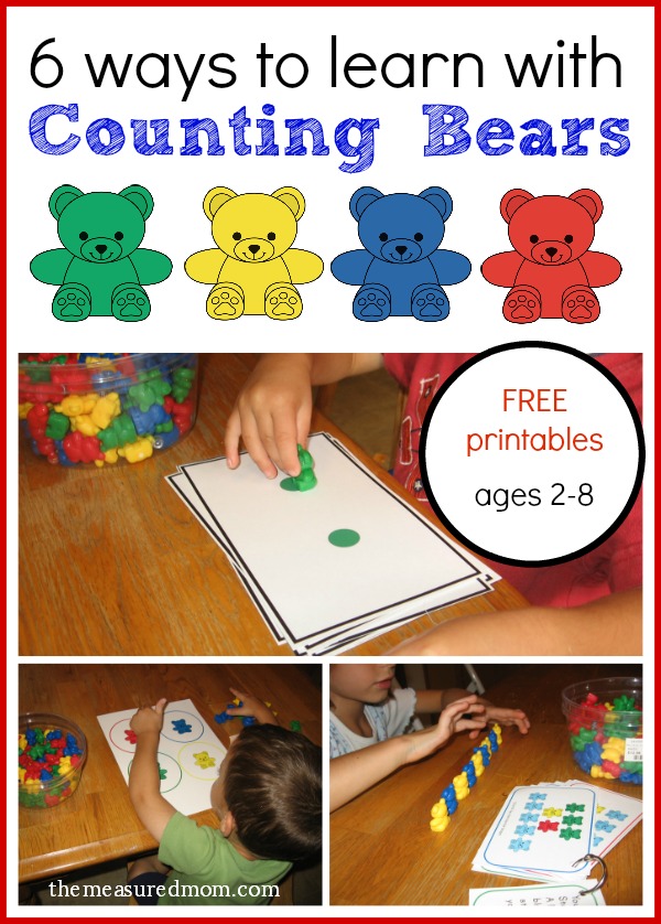 Math Activities with Counting Bears (for ages 2-8) - The Measured Mom