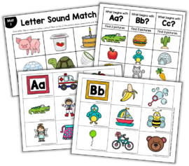 Letters and sounds game - The Measured Mom