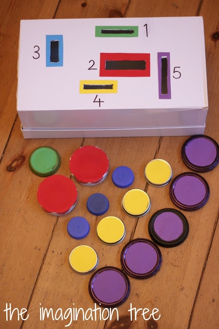Education game for children arrange by size big or small by