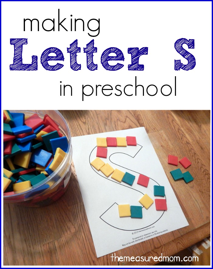 Making Letter S - The Measured Mom