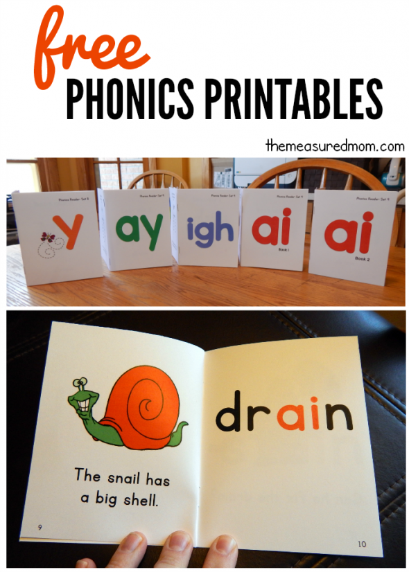 Phonics books for -y, ay, igh, and ai - The Measured Mom
