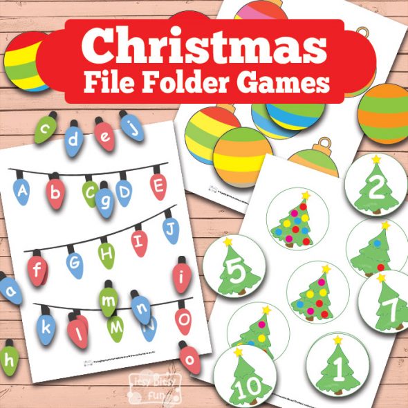So many printable Christmas games for kids! 
