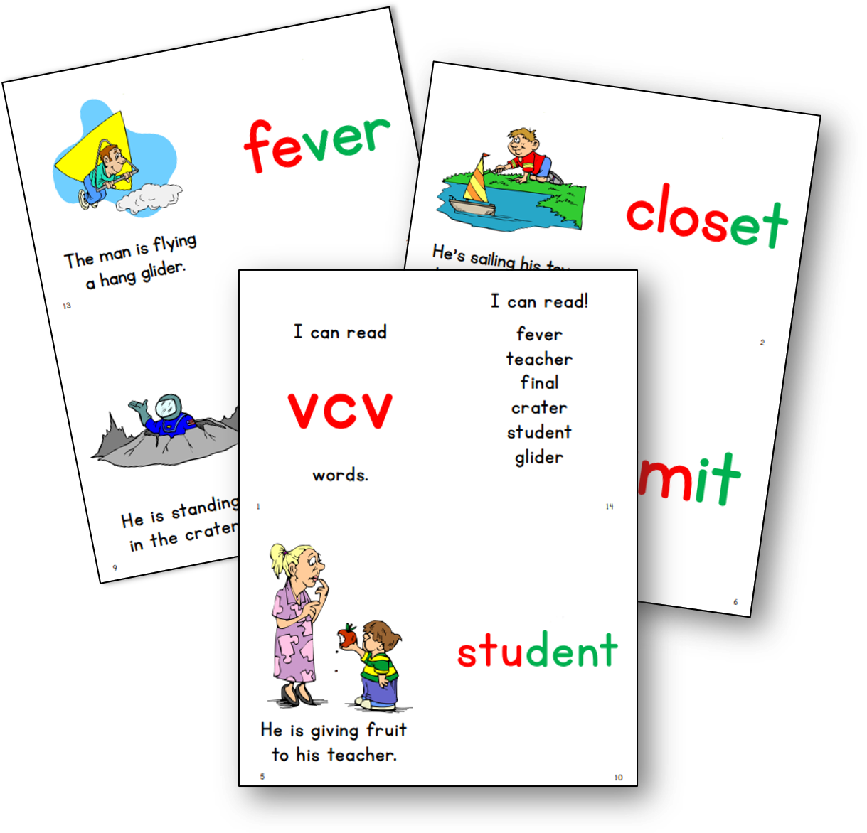 Phonics books for VCV words The Measured Mom