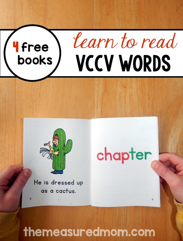 Phonics books for VCCV words - The Measured Mom