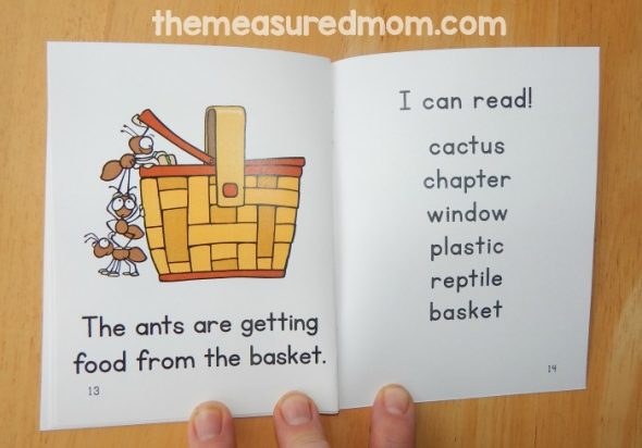 Teach kids to read words with the VCCV pattern using these free phonics books! 