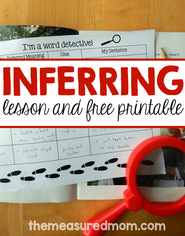 This inferring lesson will give kids vocabulary strategies as they use clues to figure out word meanings.