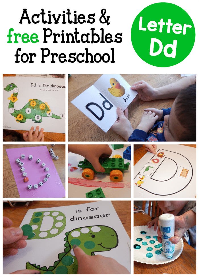 Letter D Words Preschool