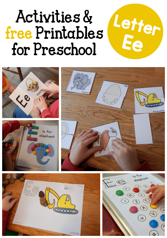 A peek at our week: Letter E Activities for Preschool ...