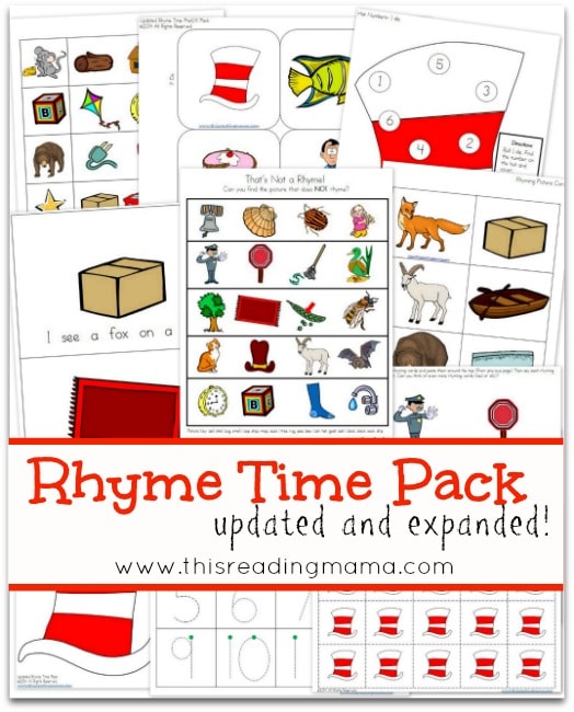 Love this big collection of rhyming games and free rhyming activities!