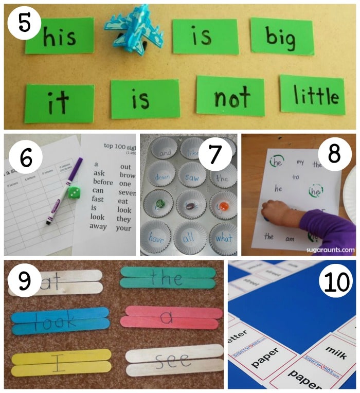 Looking for sight word activities? Try these games for some fun sight word practice!