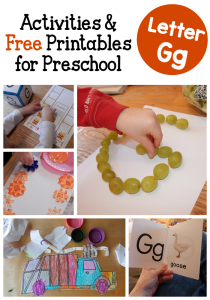 Letter G Activities for Preschool (a peek at our week!) - The Measured Mom