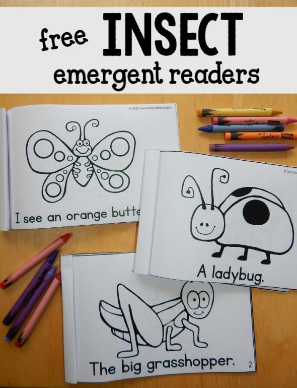 免费昆虫紧急读者-伟大的使用与幼儿园昆虫主题!