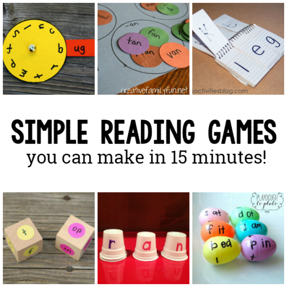 10 DIY Reading games for kids - The Measured Mom