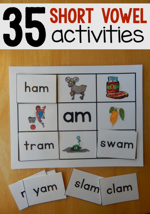 Love this set of 35 reading mats. Great activity for teaching kids to read short vowel word families! 