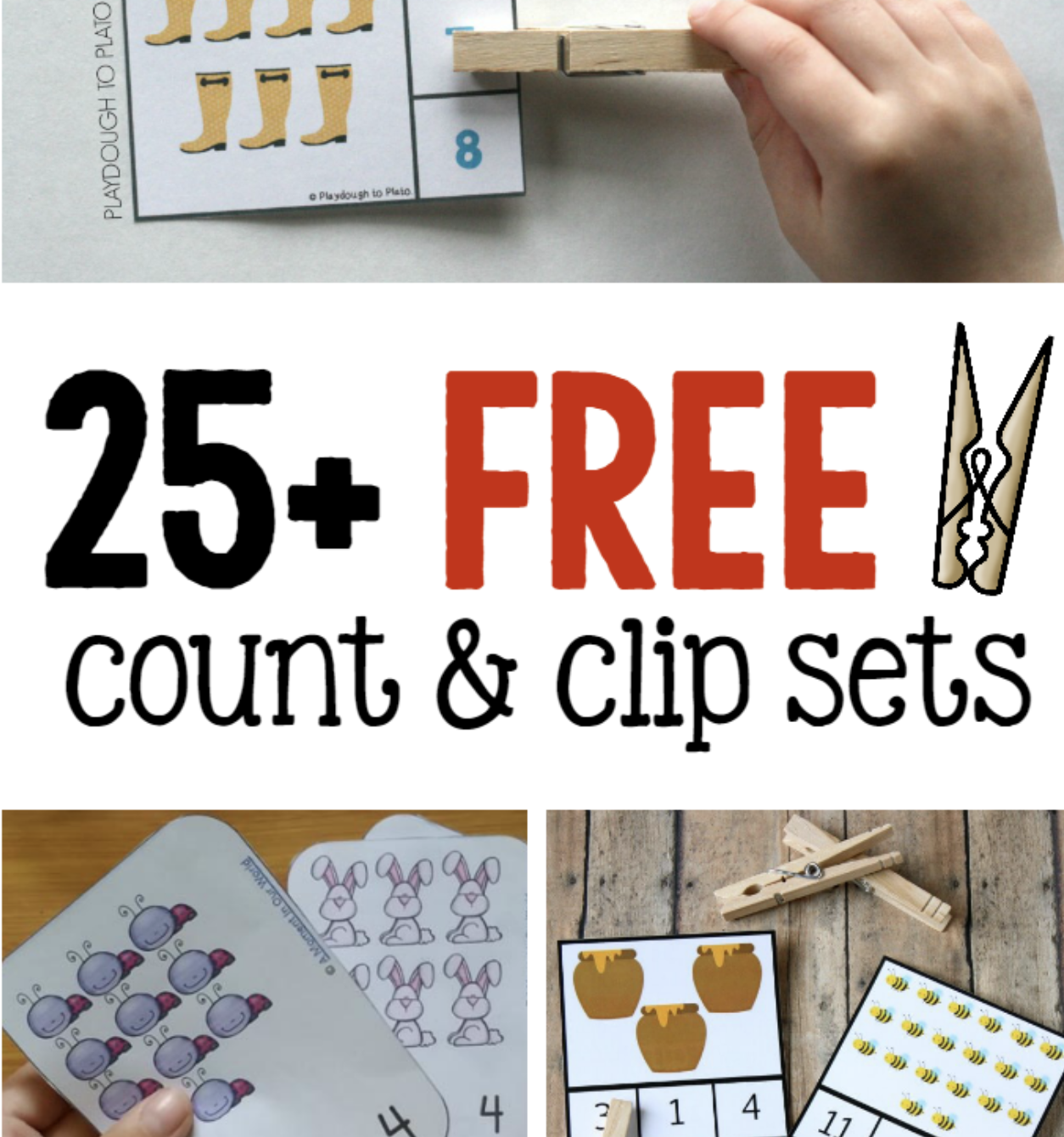 25 Sets Of Count And Clip Cards The Measured Mom