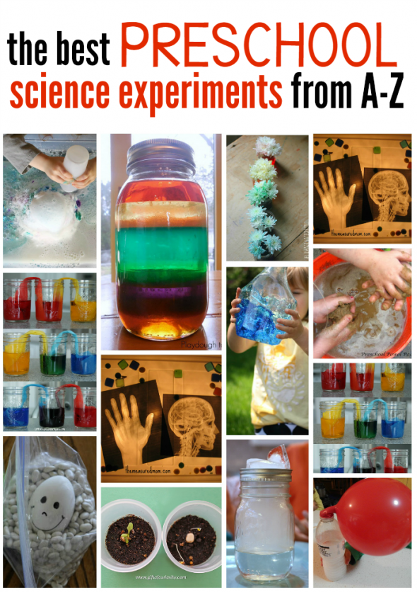 These are our favorite science experiments for preschoolers, from A-Z! 