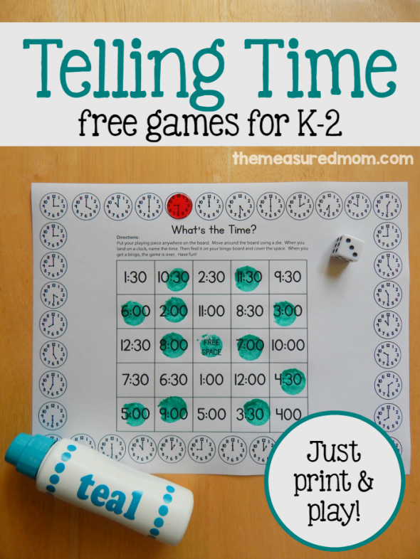 Telling Time Mini Judy Clock 4” Distance Learning Preschool Elementary School 