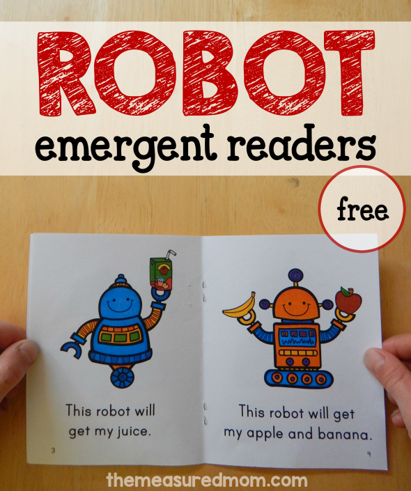 Free Robot Books For Early Readers The Measured Mom
