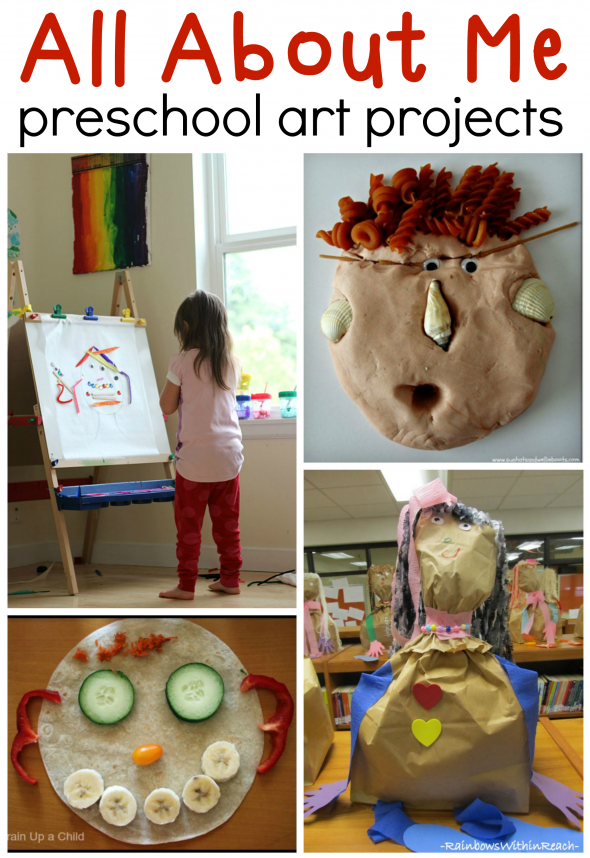These self portrait ideas for kids are great for an all about me preschool theme! 