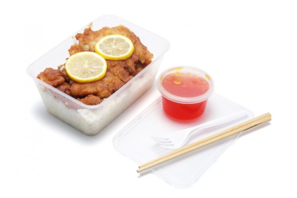 Chinese Takeaway on White Background