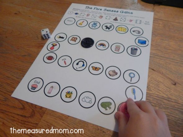 5 Senses Chart For Preschoolers