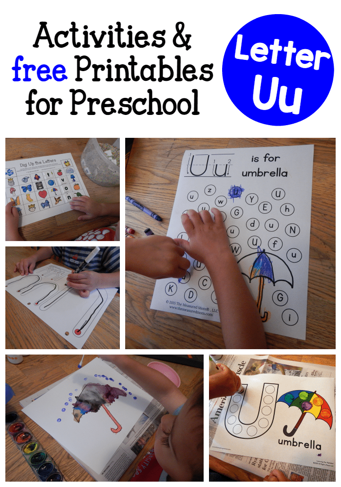 Letter U Activities for Preschool - The Measured Mom