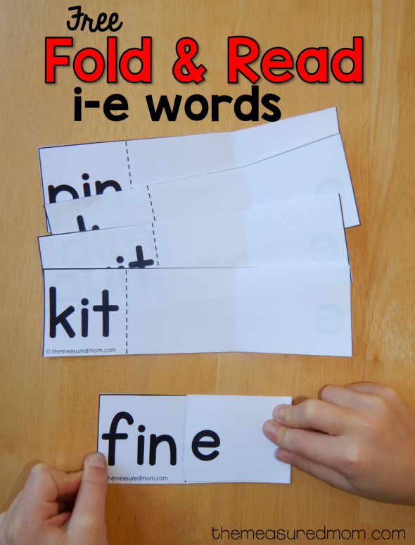 fold and read i-e words